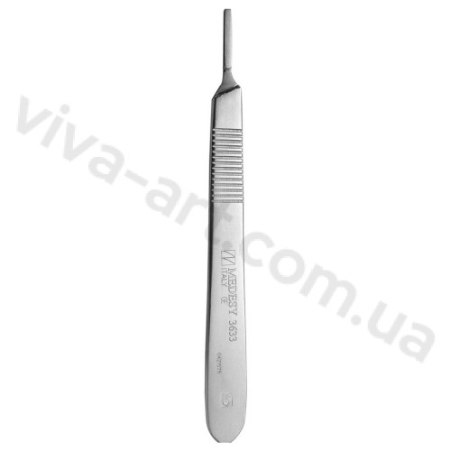 Ручка плоска для скальпеля, стандарт No3, 125 мм, Medesy (Італія)